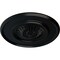 Ekena Millwork Large Floral Ceiling Medallion, Hand-Painted Jet Black, 41 1/8"OD x 2 1/2"P CM41FLBLF - alternate 3